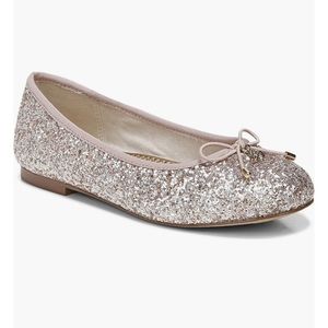 NWT Sam Edelman Glitter Gold, Felicia flat 8.5 regular women’s.